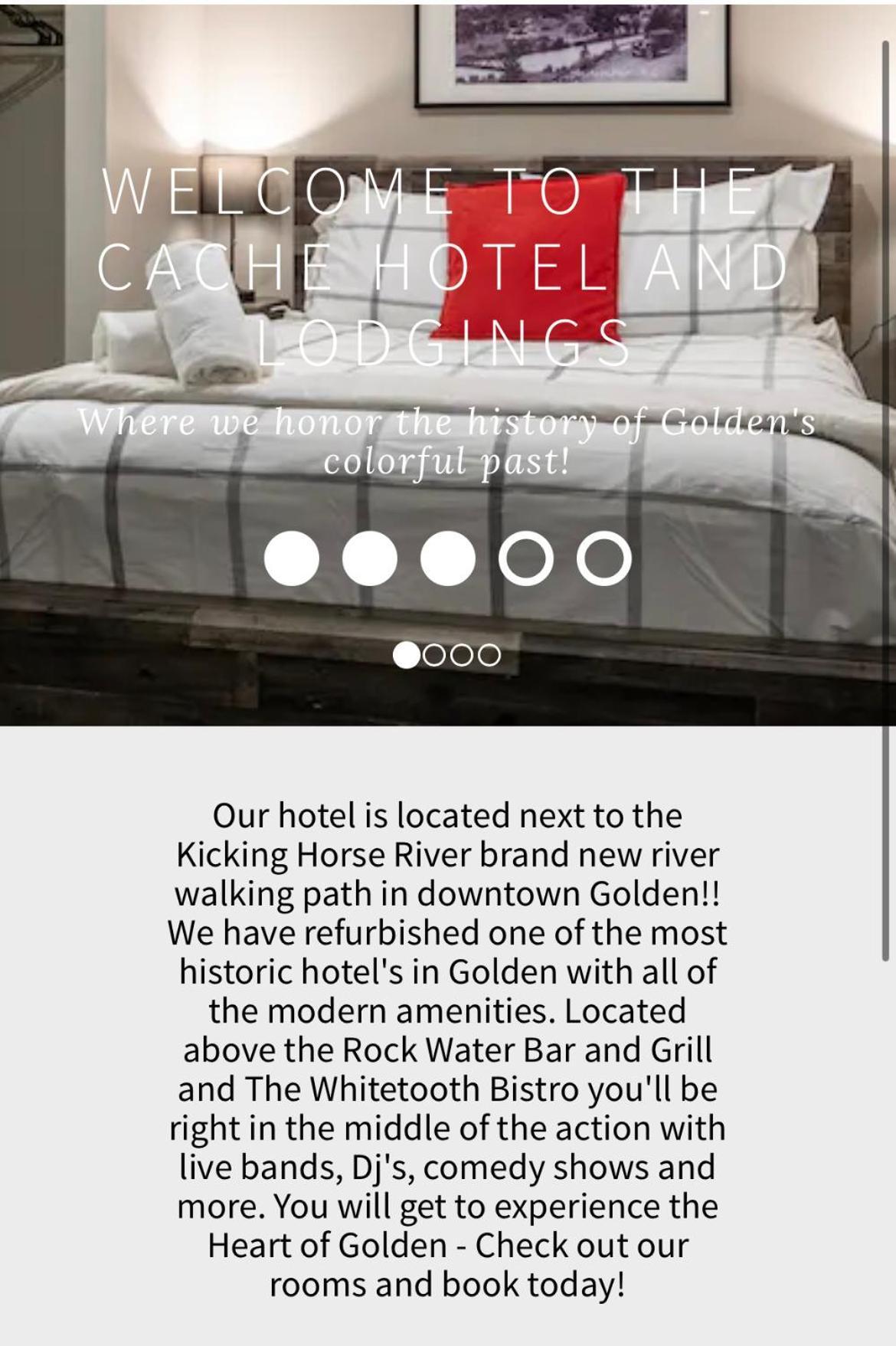 The Cache Hotel And Lodgings Golden Eksteriør bilde